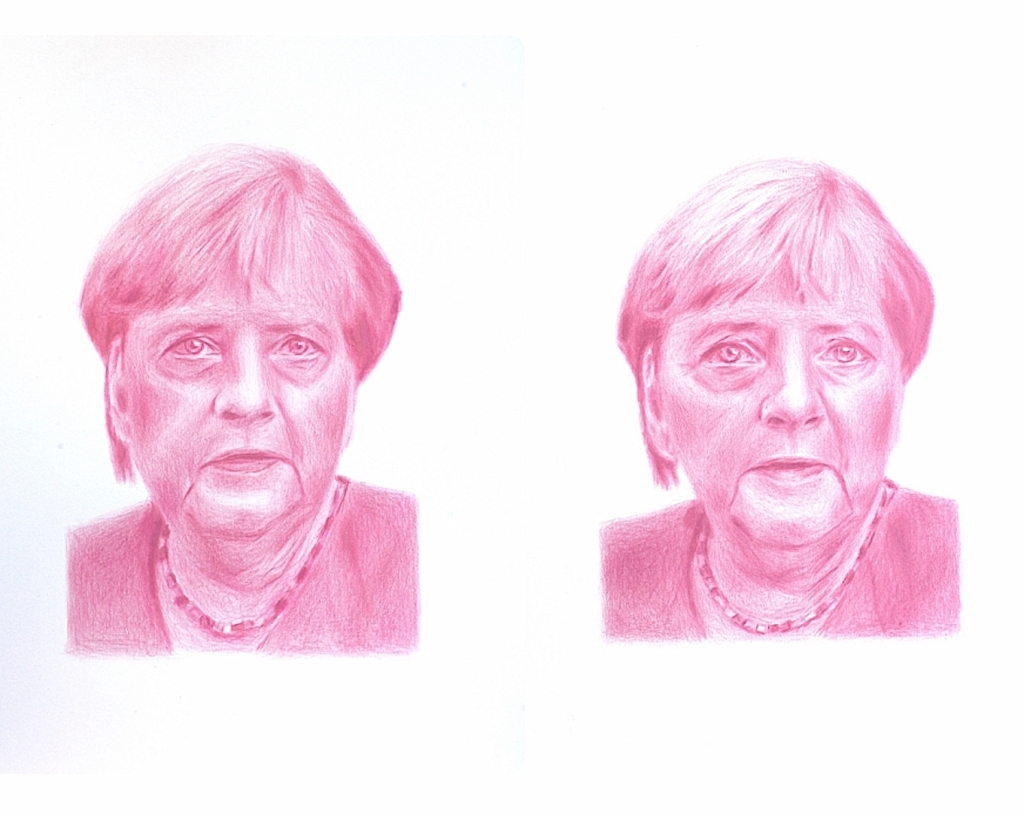 Fernando J. Ribeiro_Merkel_Angela_portrait_Art_Naked Gaze_colour pencil_2021